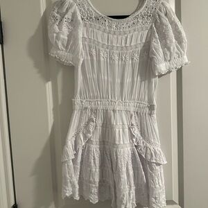 Loveshackfancy white mini dress